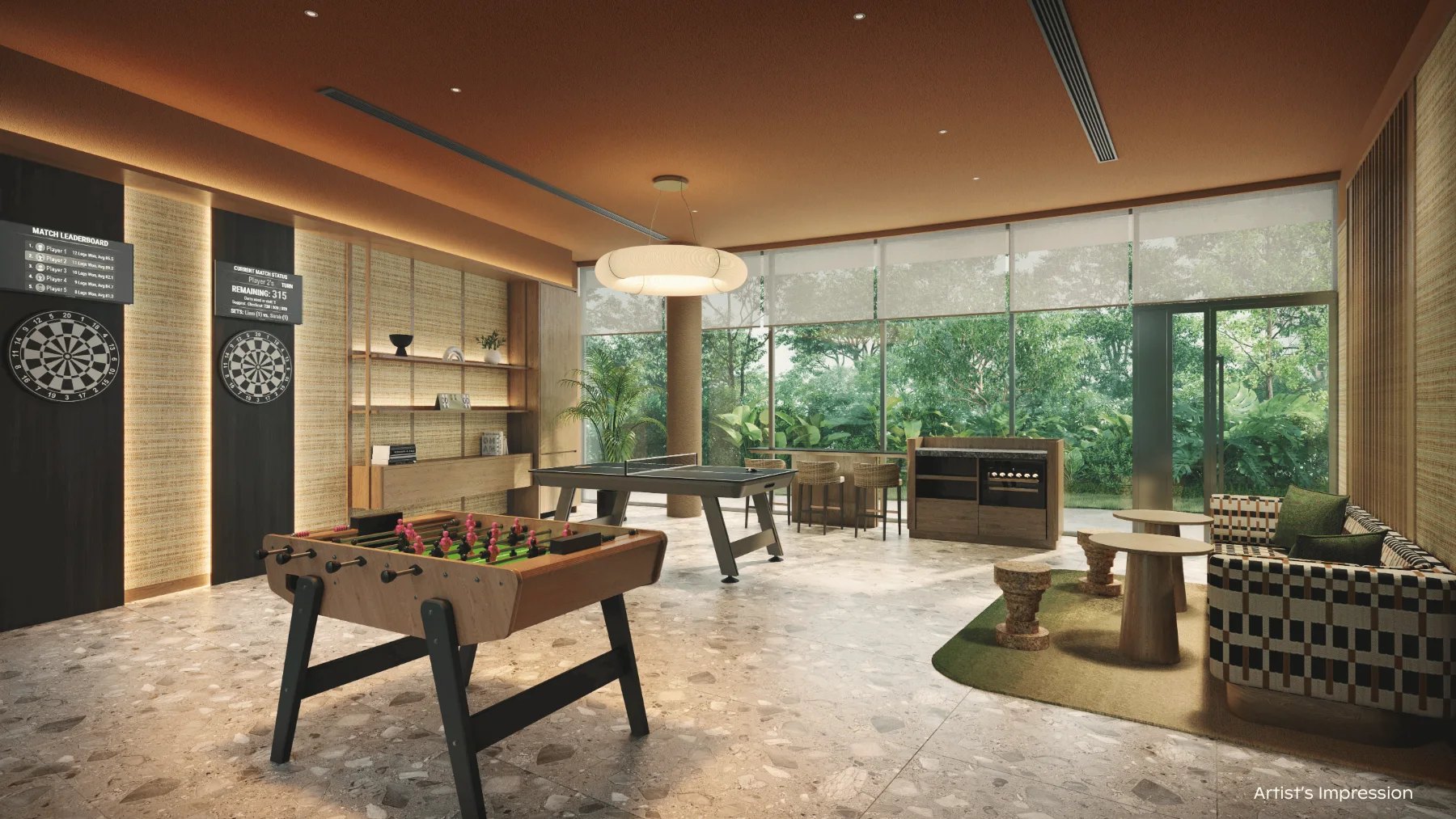 Artist's impression of the Recreation Room